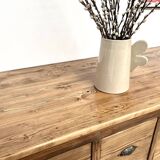 Vintage workshop furniture with 24 drawers in solid pine – 1950s