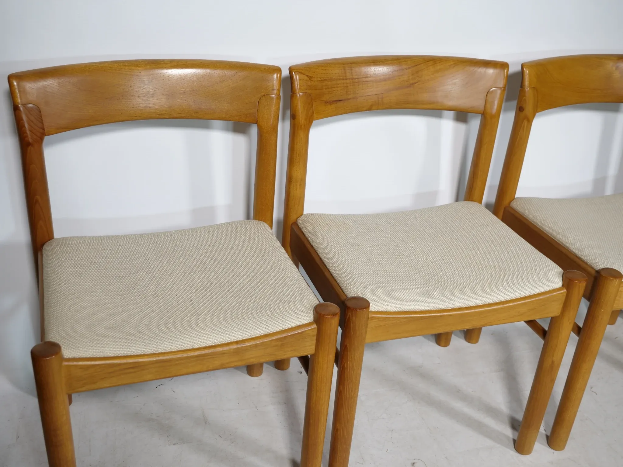 Danish Design Chairs in Teak by H.W. Klein for Bramin, Set of 4, 1960s
