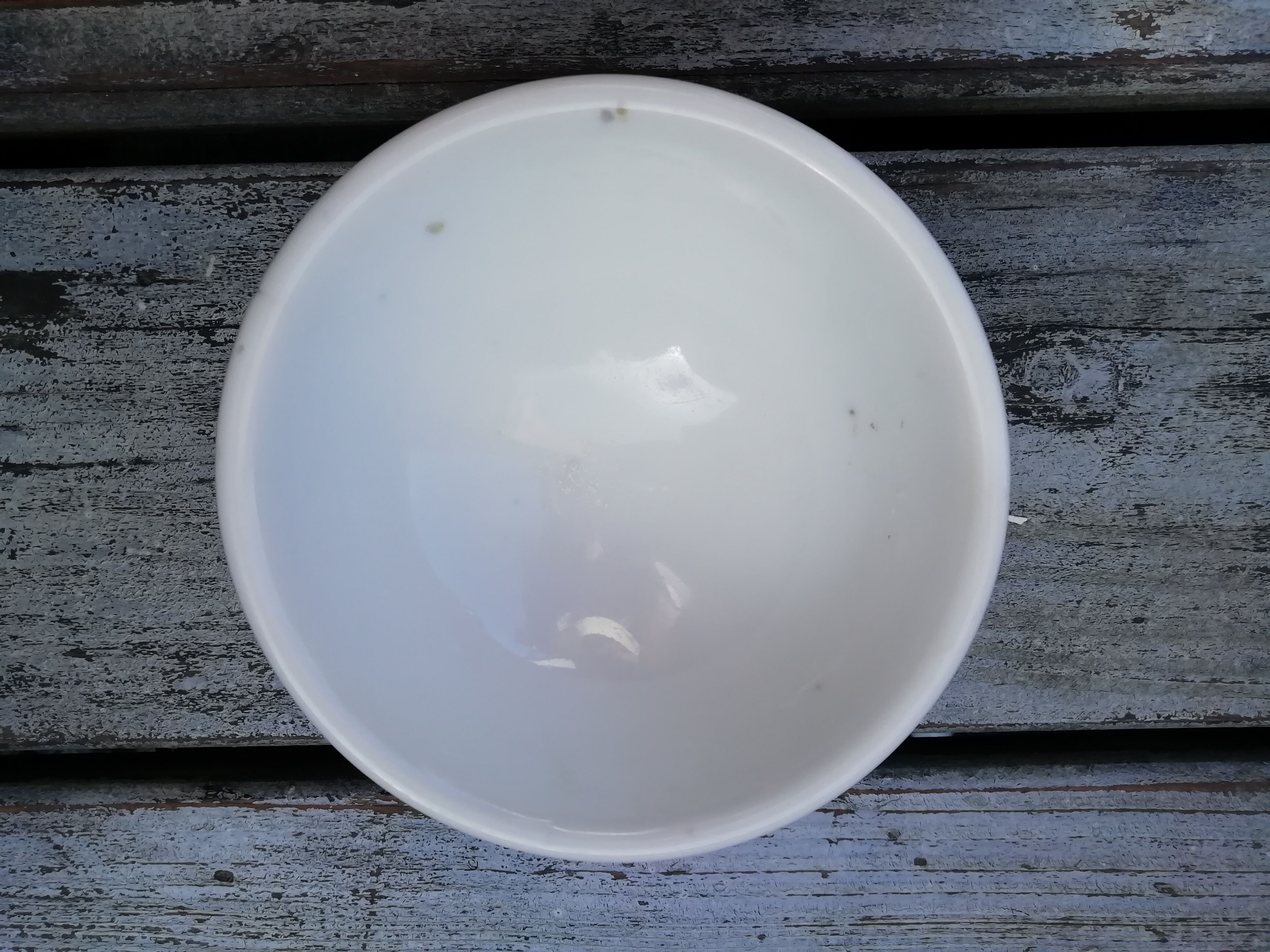 White bowl