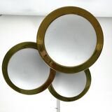 Suspension Mis-Century Stilnovo à trois lumières. Italie années 1950