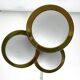 Mis-Century Stilnovo style pendant with three lights. Italy 1950s
