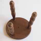 Tripod stool for wooden plant holder