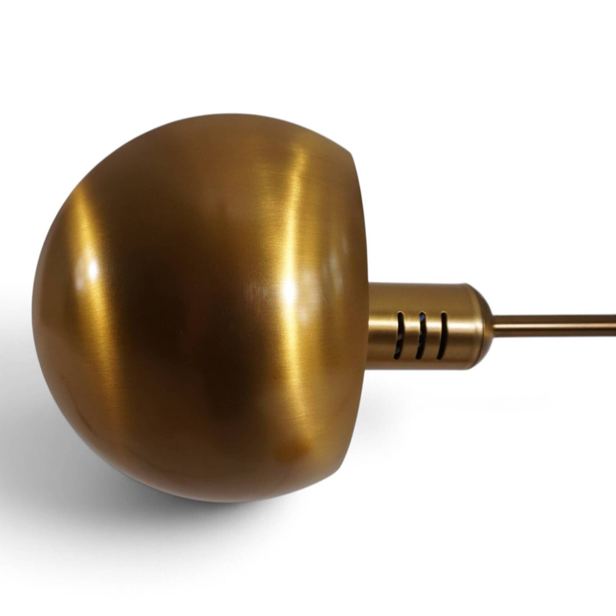 Holtkötter 6352/1-3 Tablelamp–Brass-colored, Dimmable and Height adjustable