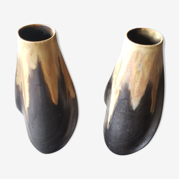 Paire de vases en céramique