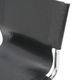 Pair of metal and leather chairs by Carlo Bartoli for T70, 1970s.