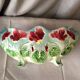 Jardiniere St Clement en barbotine a decor floral