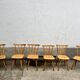 Set of 6 vintage bistro chairs - Warm stained wood