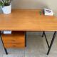 Vintage wood and metal desk from the 60s