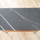 Vintage Scandinavian console in teak and marble 1960