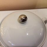 White porcelain soup bowl