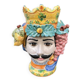 Sicilian vase man frutta large