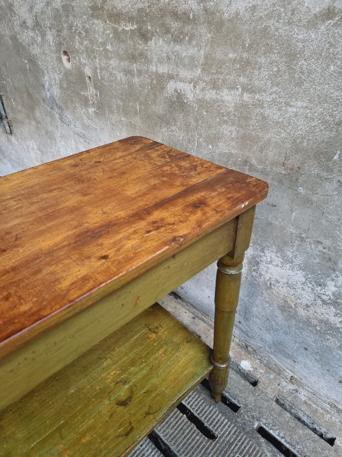 Antique counter side table wall table shop counter