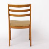 4 Vintage Swedish Oak Chairs | Alb Johansson & Söner | 1960s | One Repaired