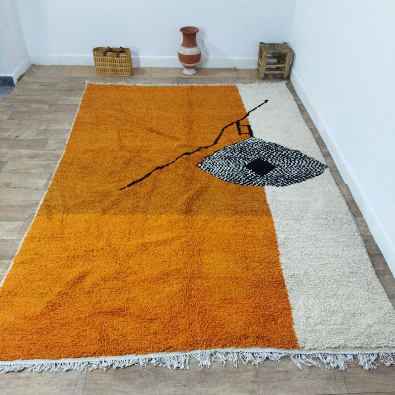 Handmade Moroccan Berber rug 313 x 215 cm