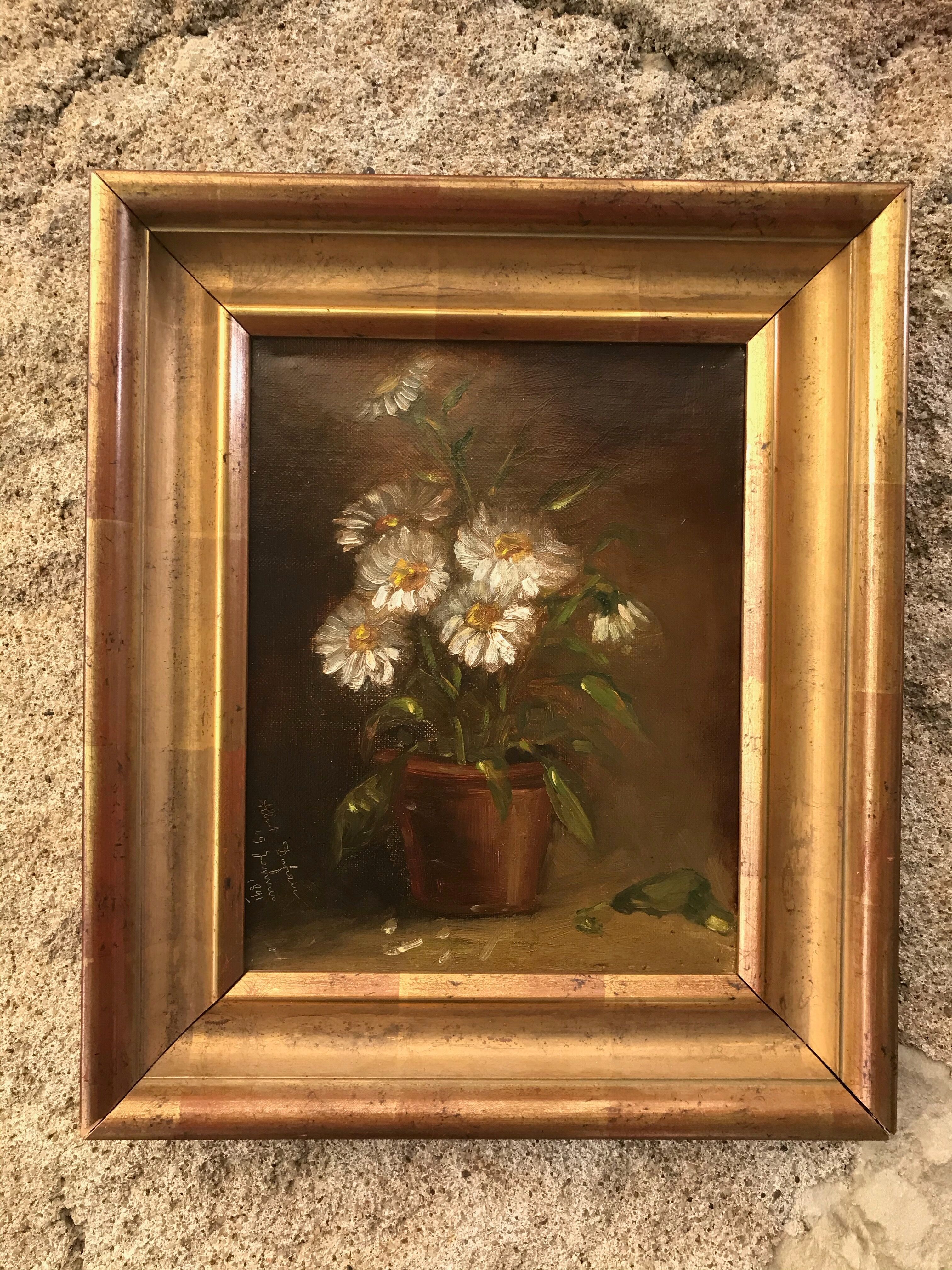 Albert Dufour daisy bouquet 1891