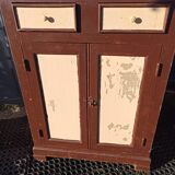 Low Parisian buffet Solid support height two doors 2 drawers