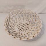 Old woven ceramic basket - Maison Pichon - Uzès 1960