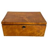 Late Biedermeier Box in Solid Birch, Northern Germany, 1840