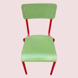 Small school desk and vintage chair