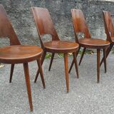 Set of 4 chairs Baumann model "Mondor" 60s