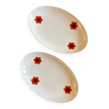 Set of 2 vintage Scherzer BAVARIA dishes.