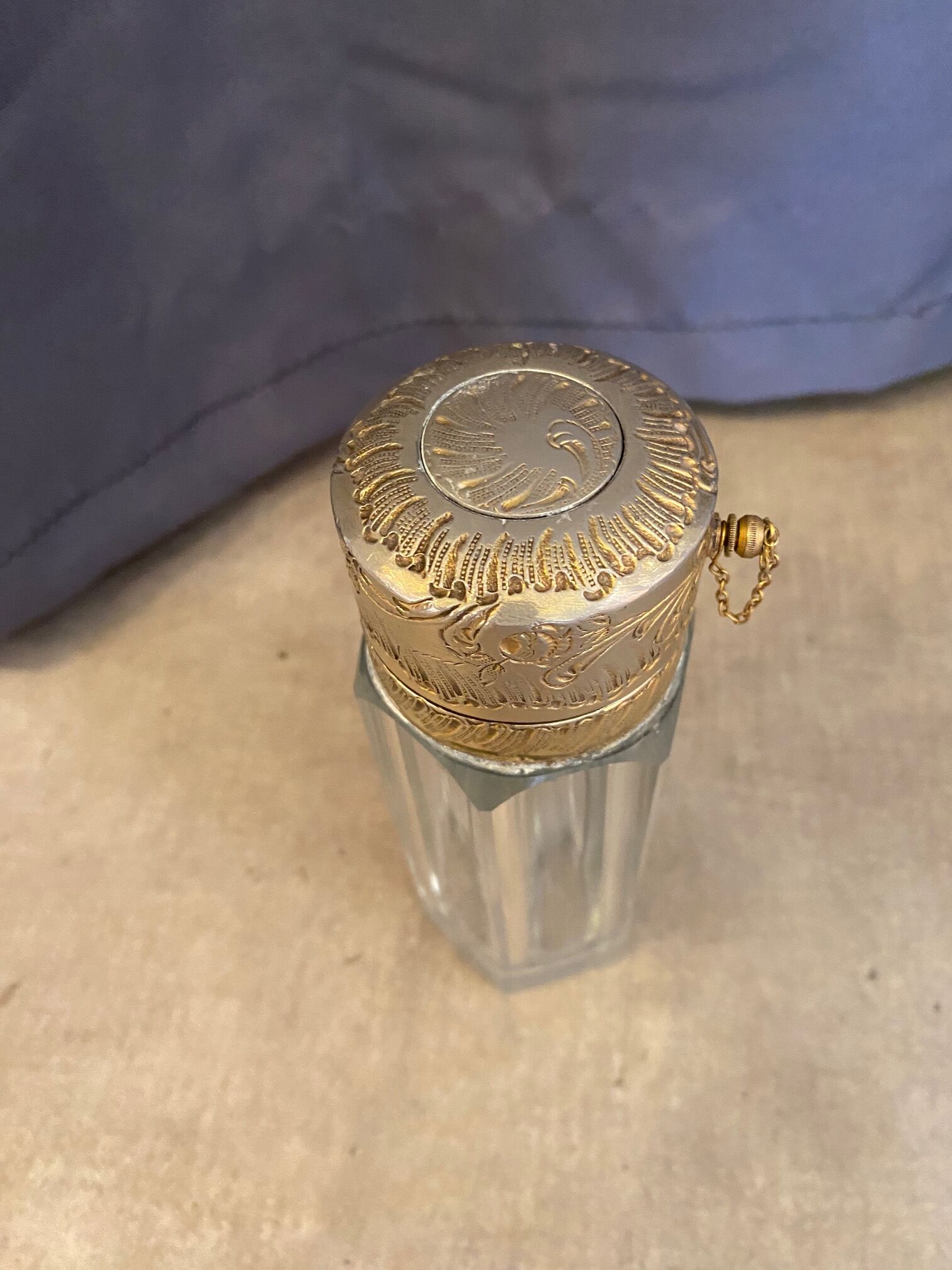 Old piston vaporizer crystal perfume atomizer baccarat late nineteenth century