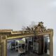 Large stucco and gilded wood mirror from the Napoléon III period.