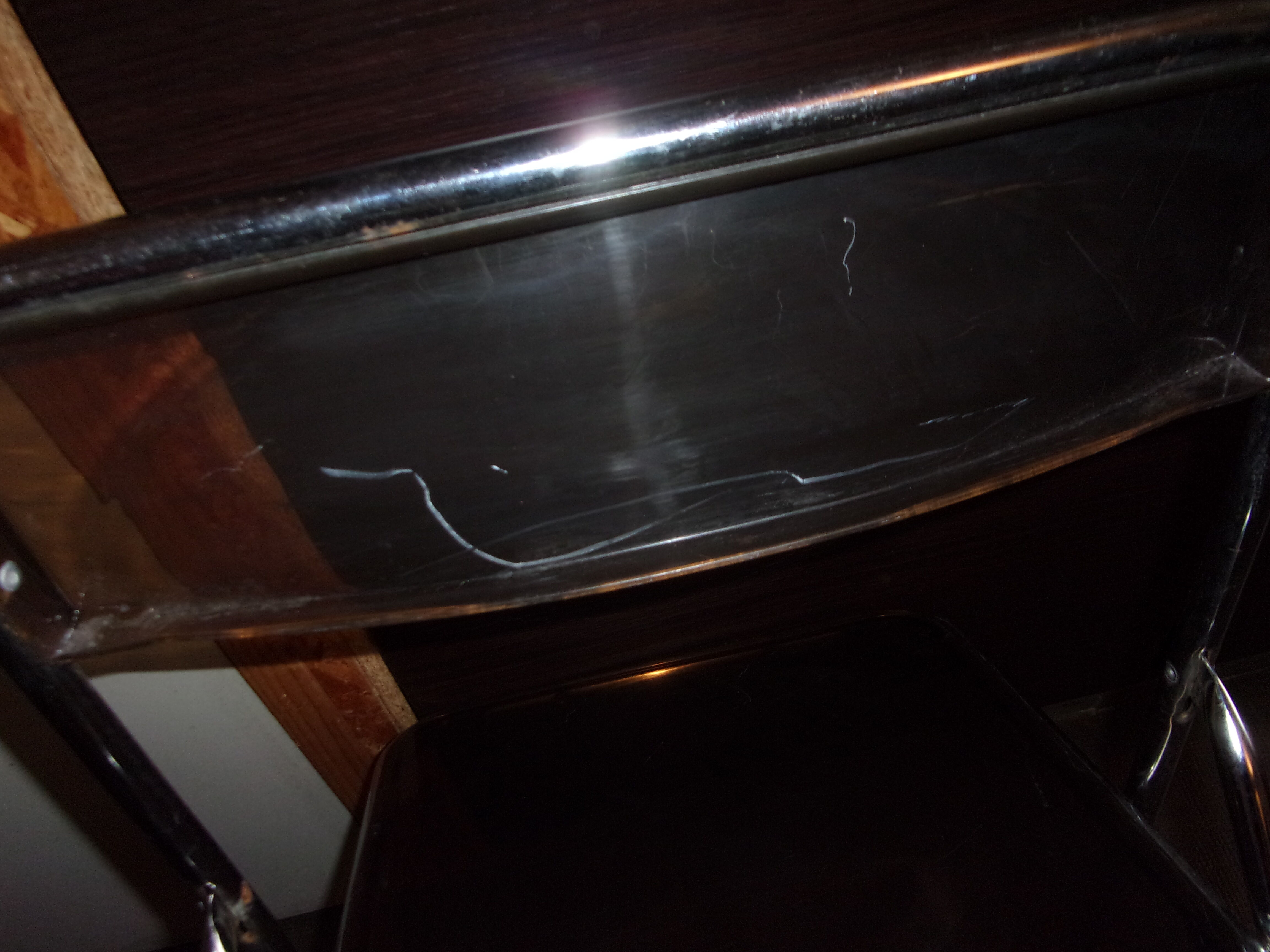 Plexid chrome folding chair 1970