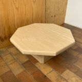 Travertine coffee table
