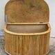 Petit coffre rotin vintage 1960