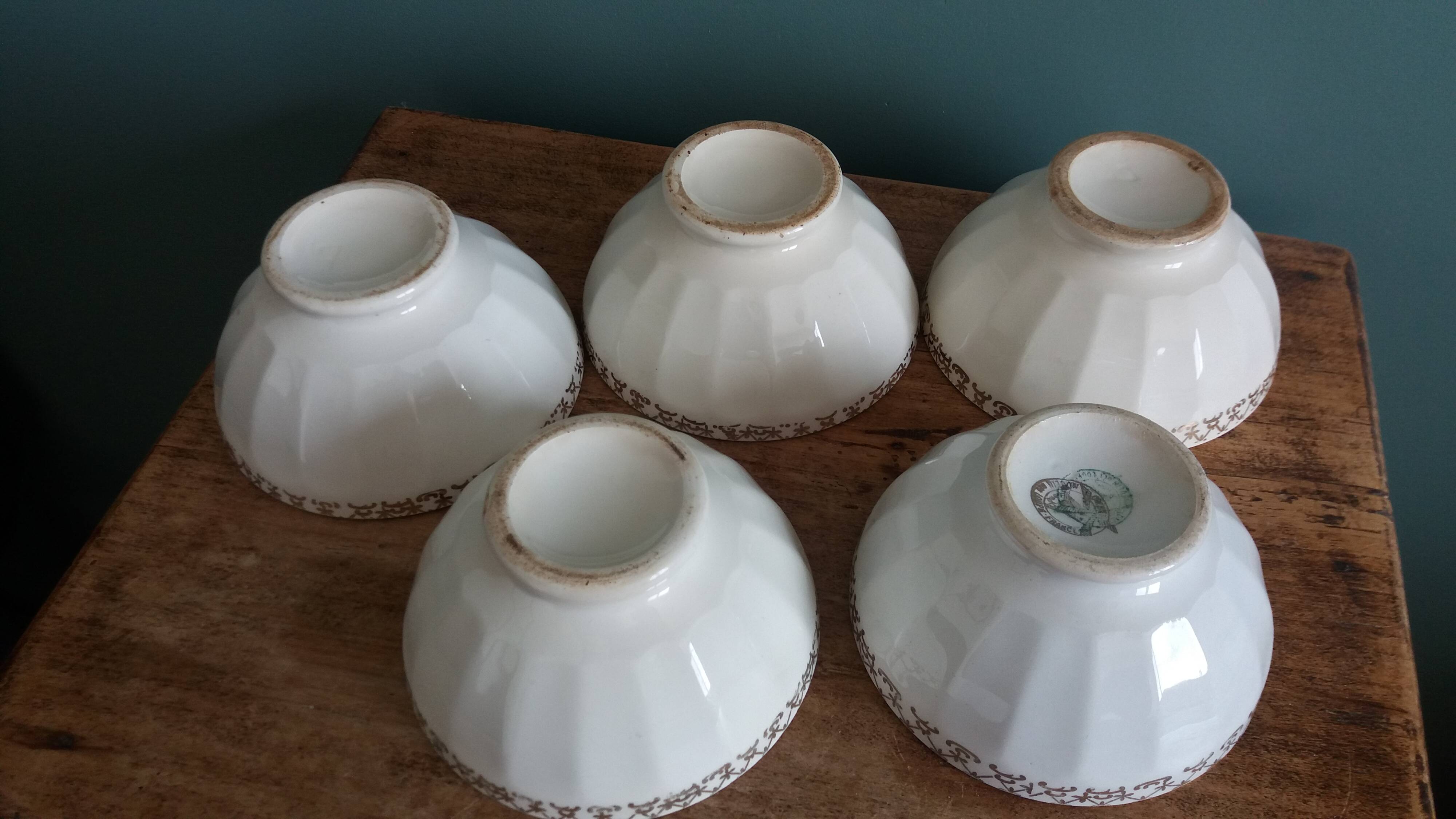 Ribbed bowls Orchies Moulin des Loups and others