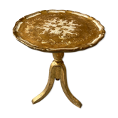 Venetian gilded wood side table harness