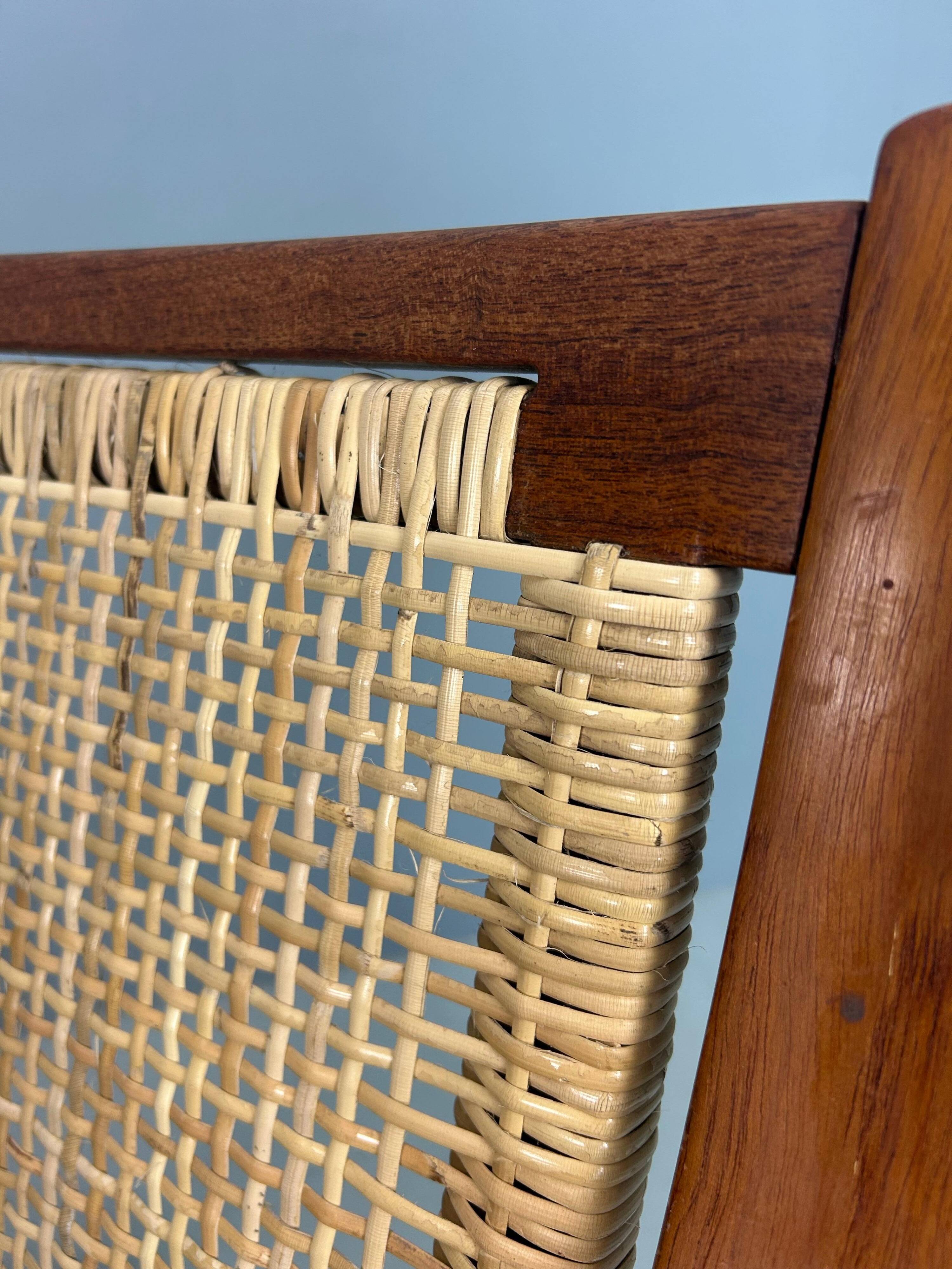 Peter Hvidt& Orla Mølgaard-Nielsen FD146 Cane Back Easy Chair, Denmark