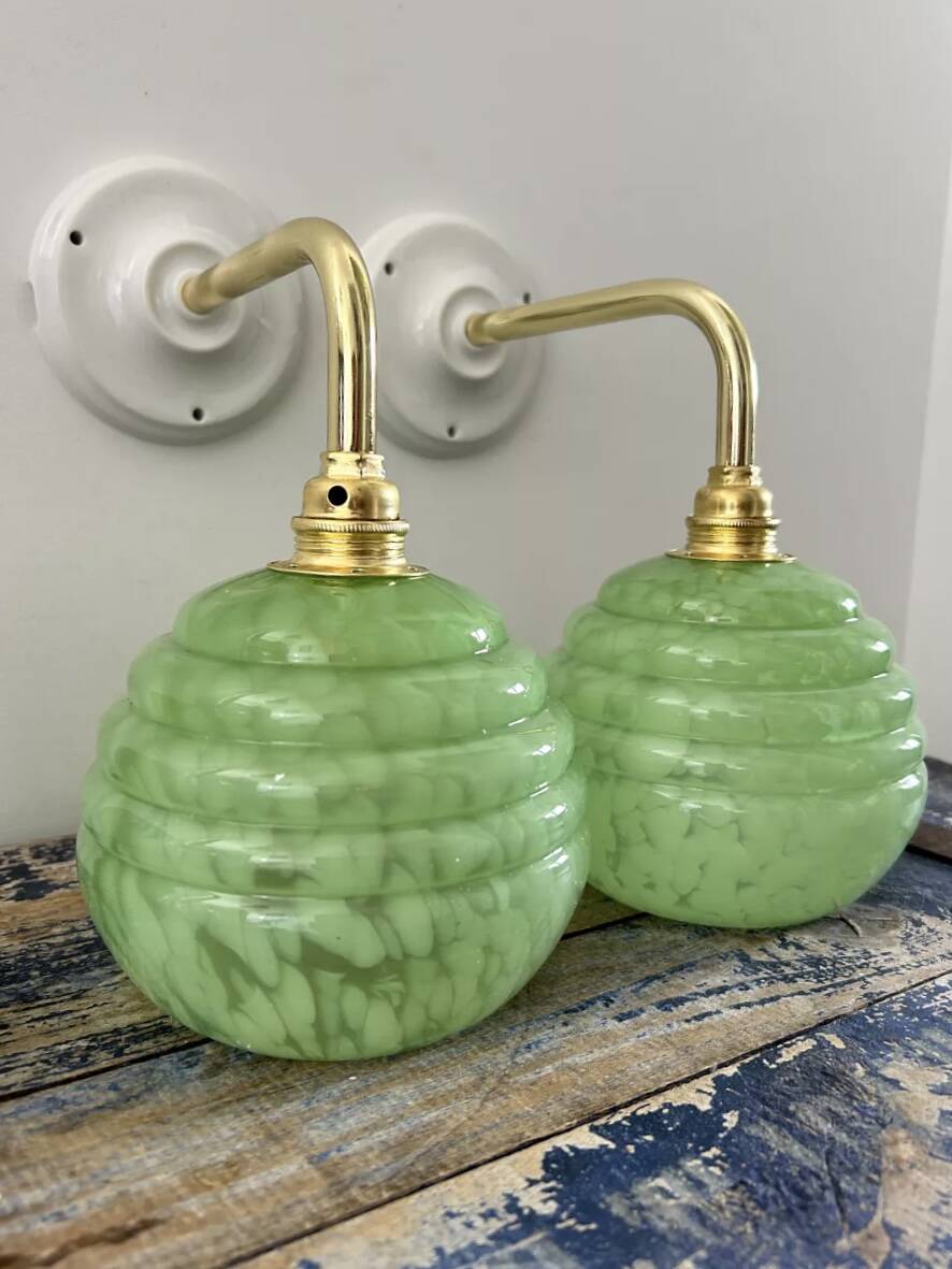 Pair of Art Deco wall sconces