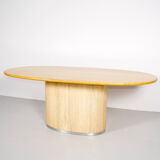 Travertine dining table Jean Charles 70s