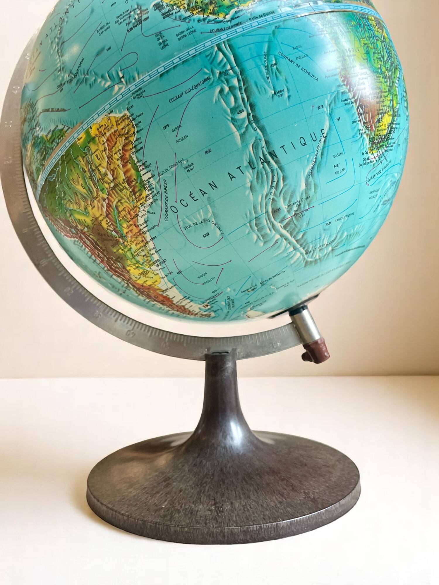 Terrestrial globe made in Denmark