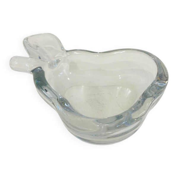 Vide-poche en cristal en forme de poire – Vannes-le-Châtel, années 70