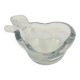 Crystal dish in the shape of a pear – Vannes-le-Châtel, 1970s