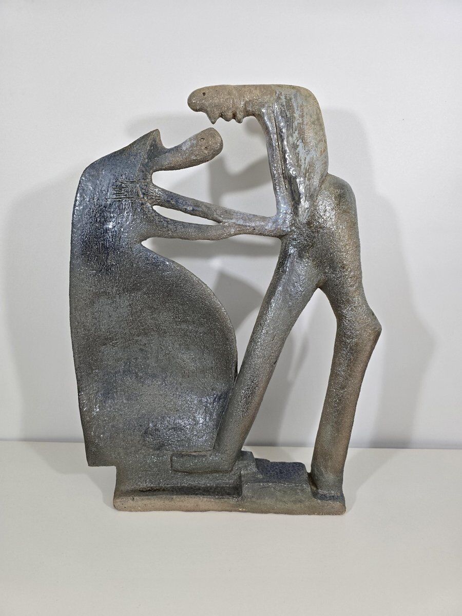 Ceramic sculpture by Colette Coussy, France, 1980