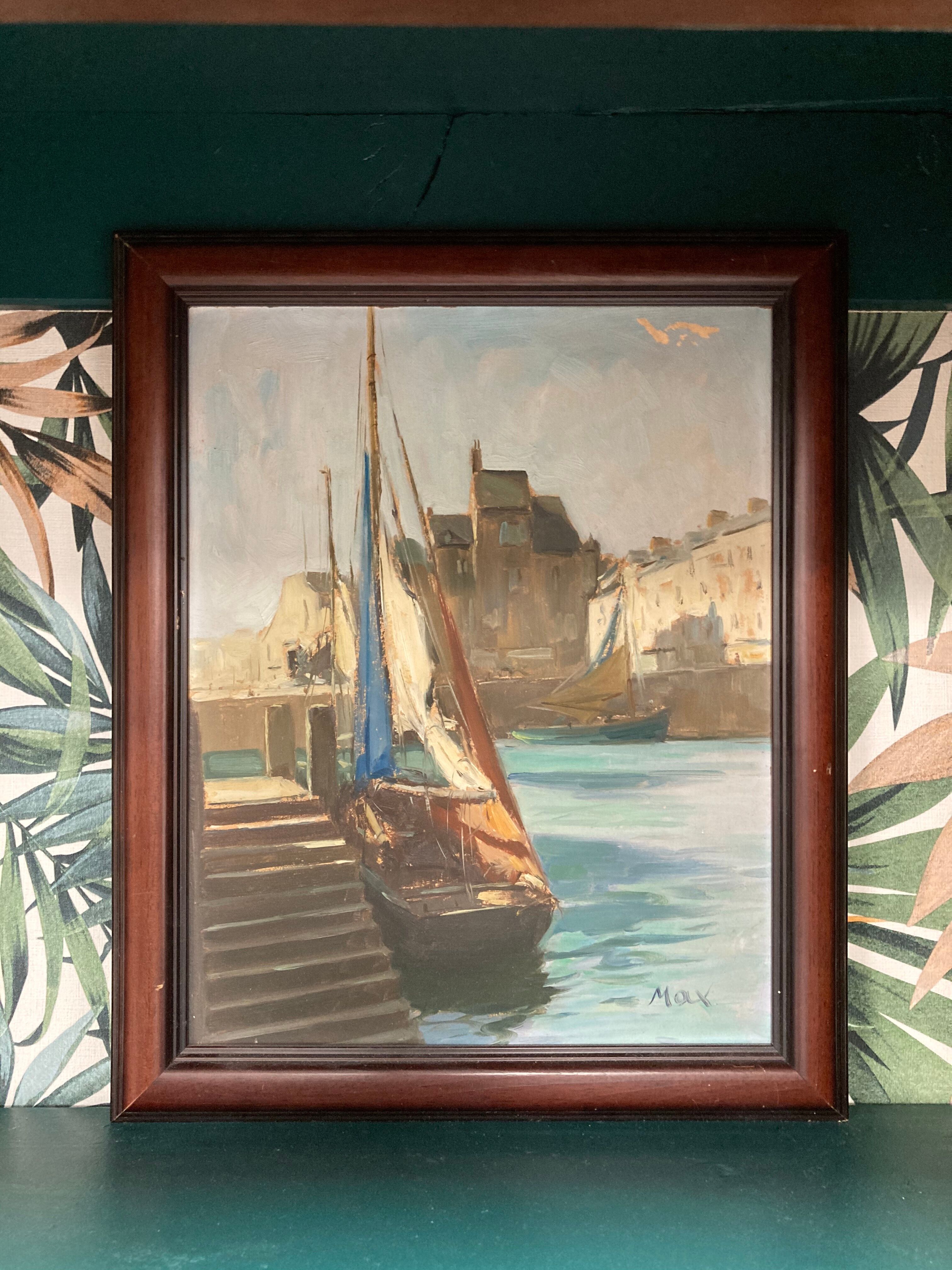 Vintage marine painting