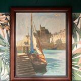 Vintage marine painting