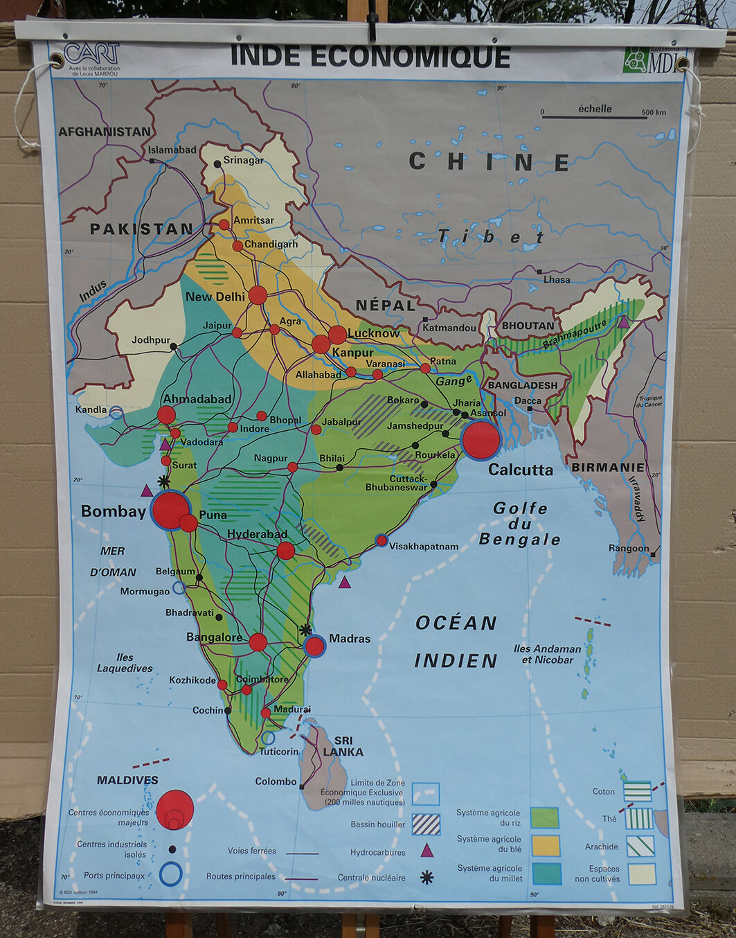 Vintage school card MDI India