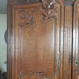 Old sideboard eighteenth oak two bodies