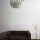 Vintage Italian chandelier - opaline Murano glass