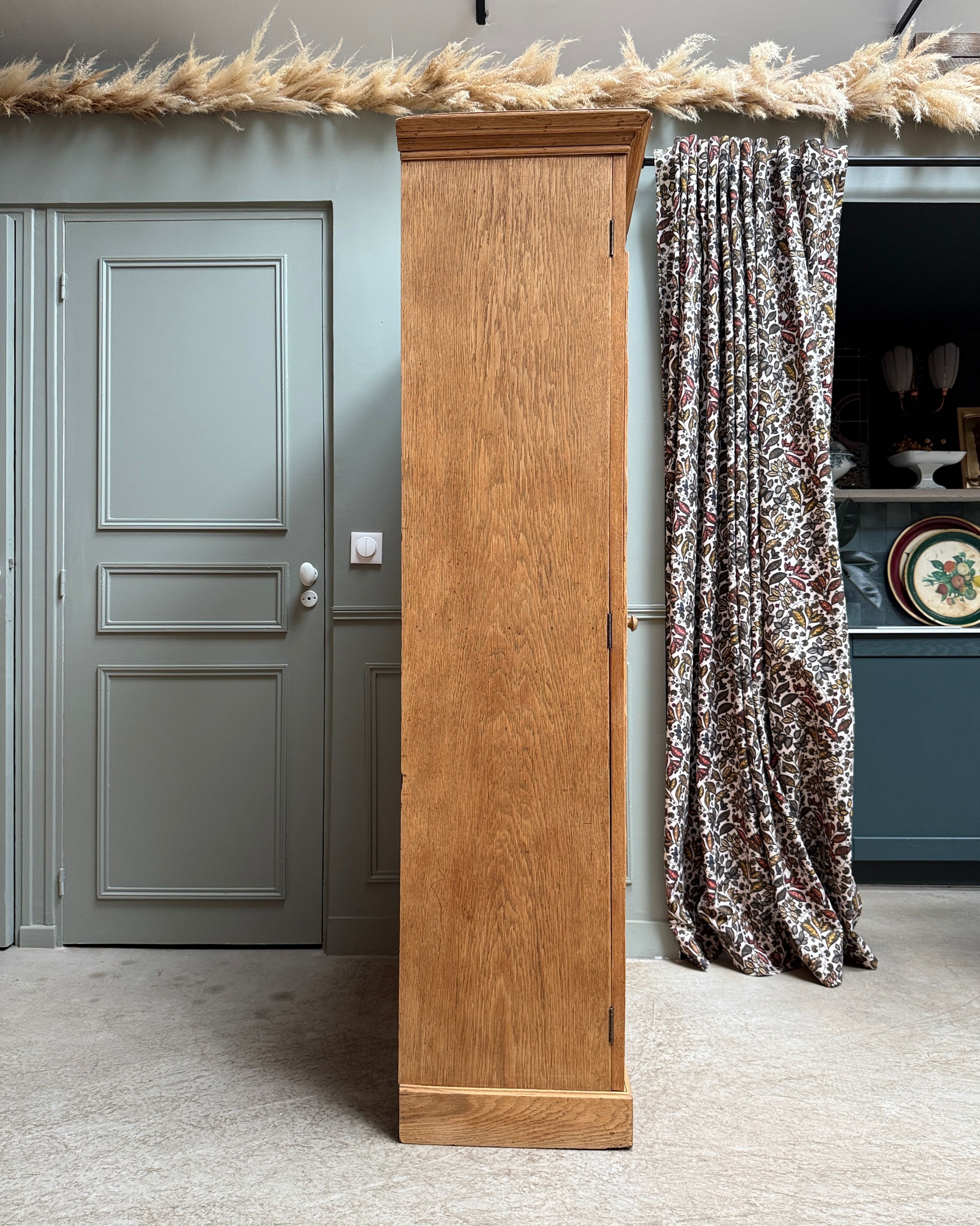 Oak notary cabinet