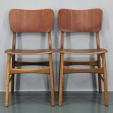 1960s Ib Kofod Larsen Set of 4 dining Chairs in Teak Finish, Denmark