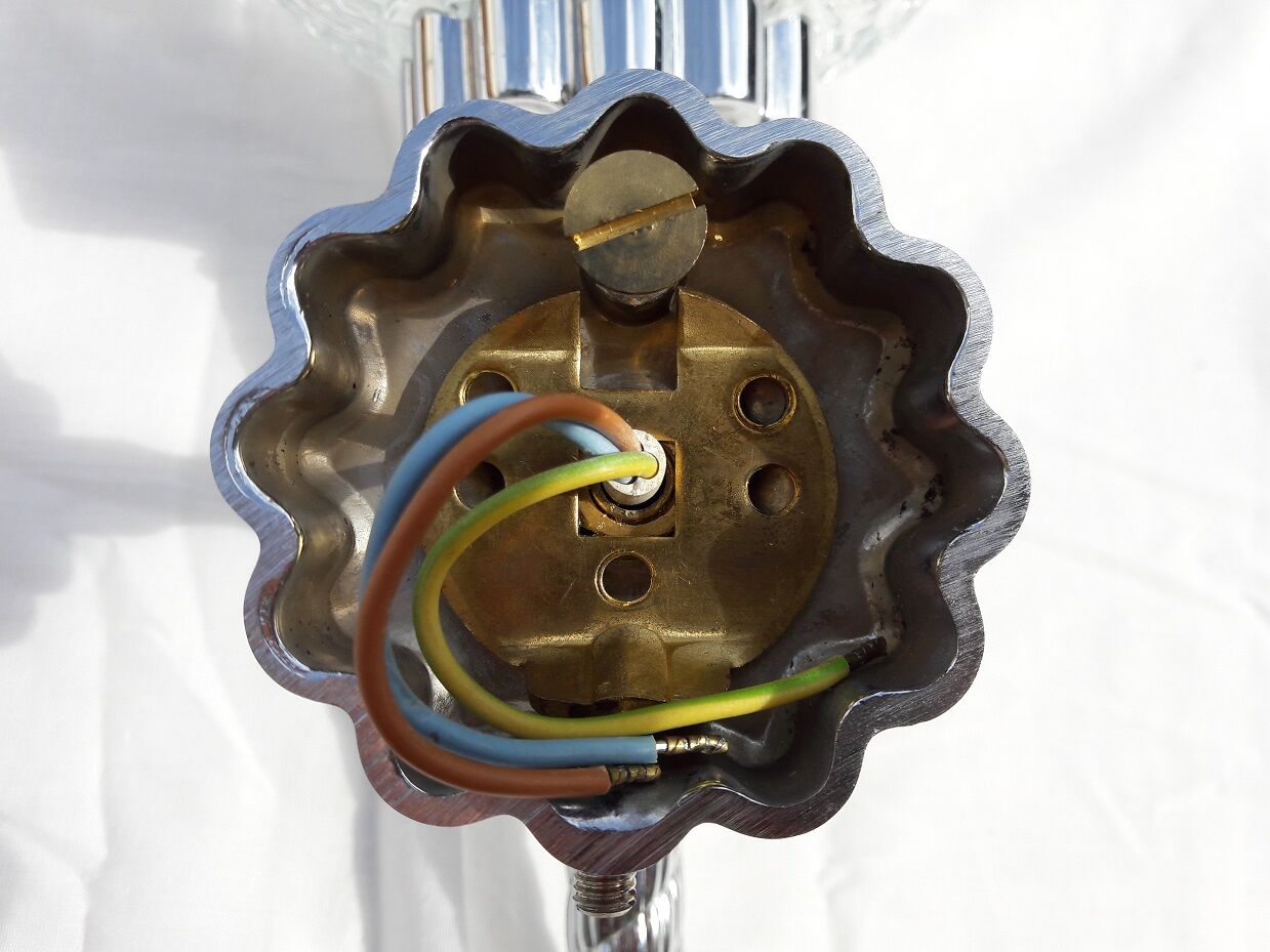 Pair of high-end chrome metal flare wall light  design