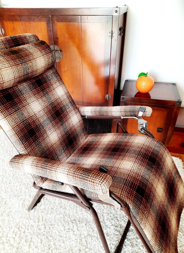 Fauteuil vintage inclinable Lafuma