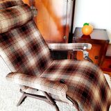 Vintage reclining armchair Lafuma