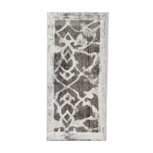 tapis persan gris gris traditionnel tissé à la main tapis de salon oriental 63x137cm
